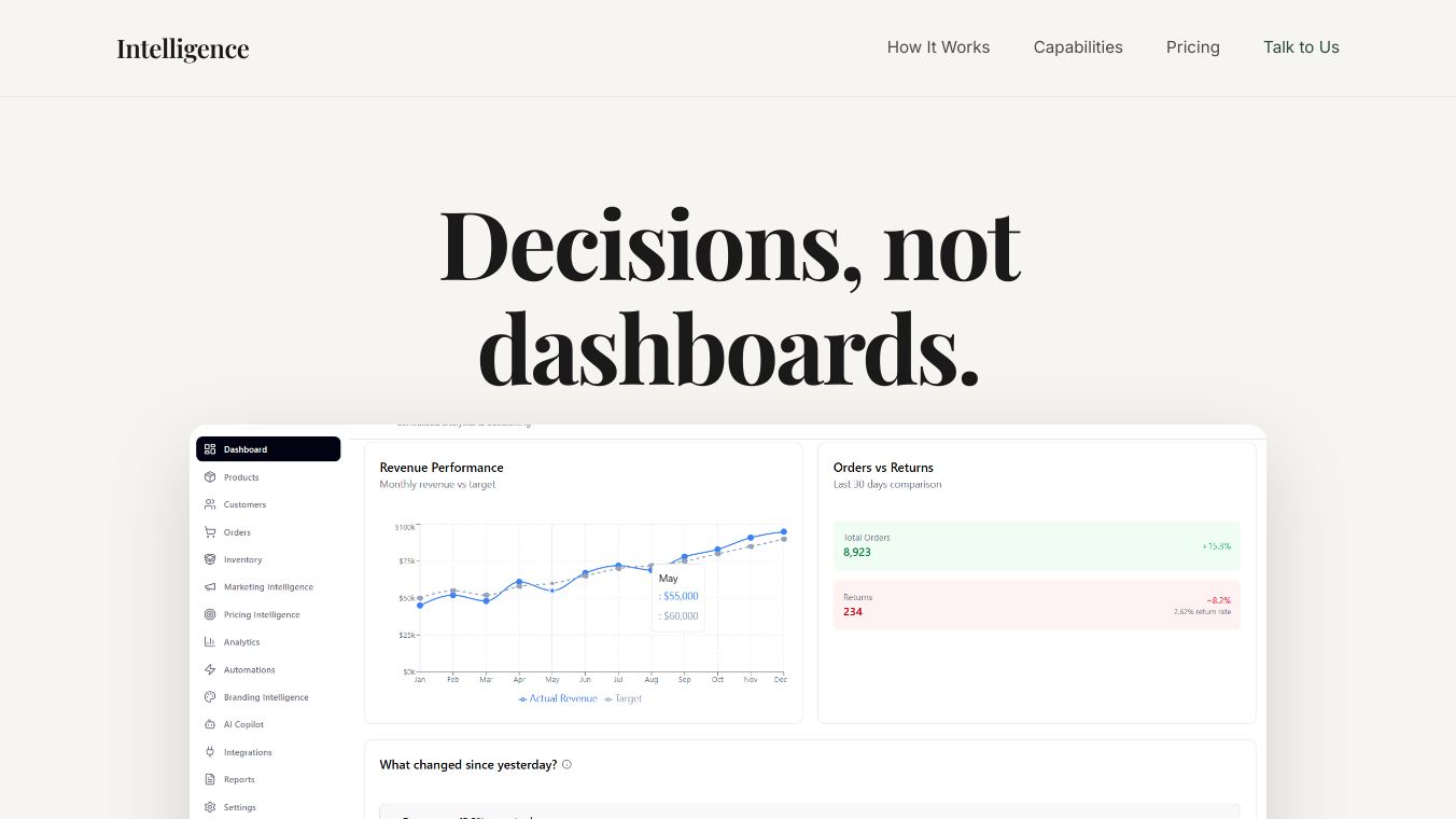 DecisionOS for E-commerce