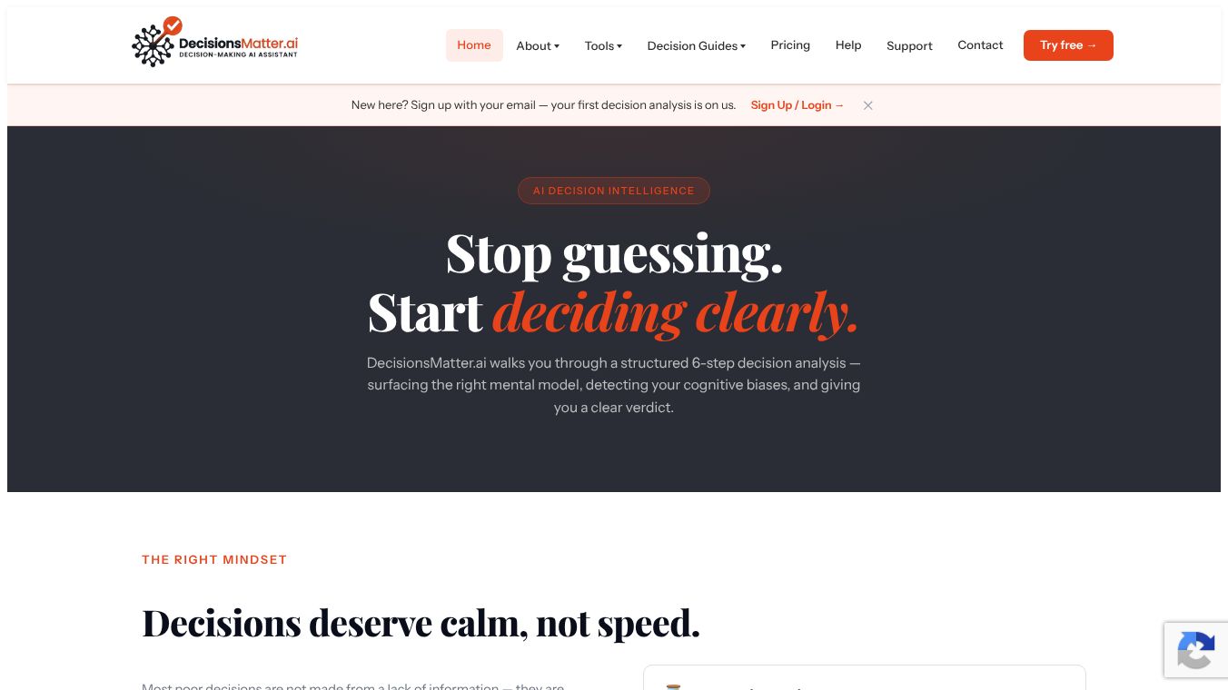 DecisionsMatter.ai- Decisions Assistant