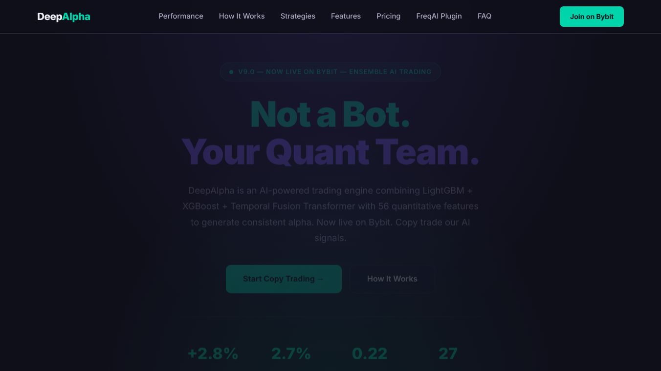 DeepAlpha — Machine Intelligence.