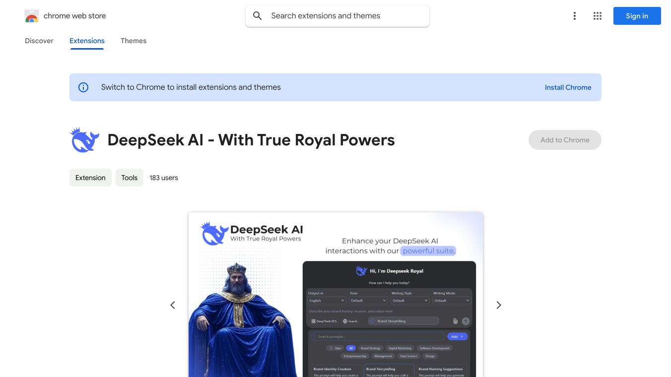 DeepSeek AI - With True Royal Powers