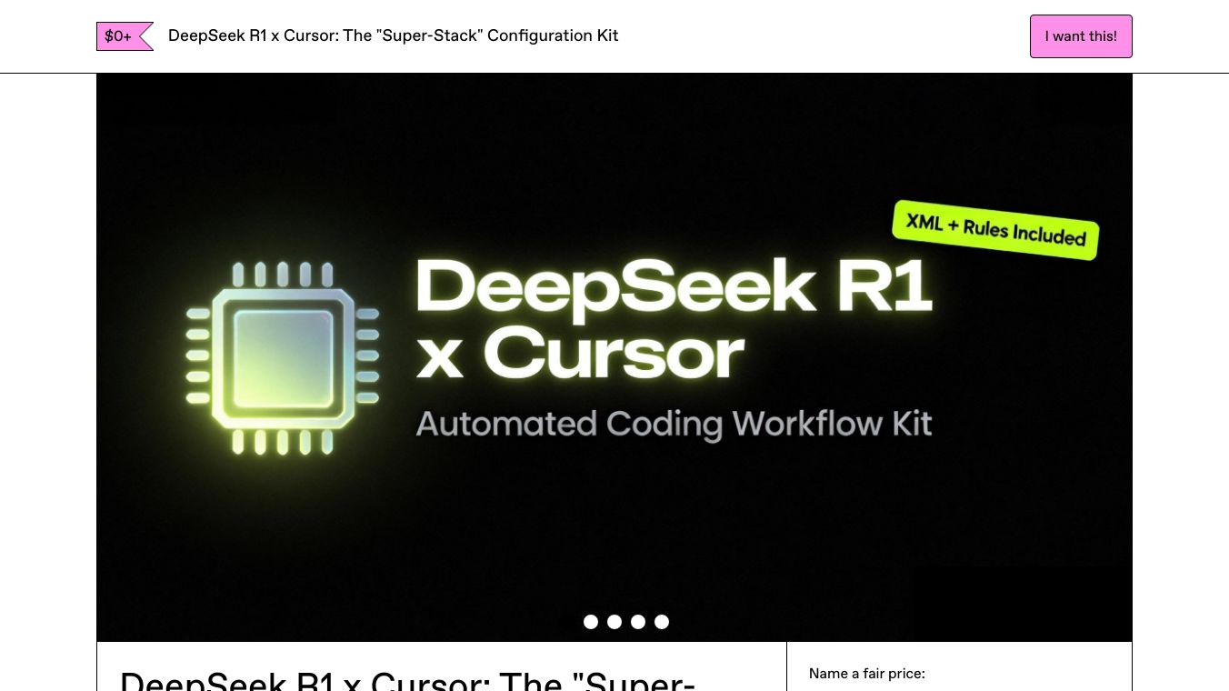 DeepSeek R1 x Cursor Config Kit