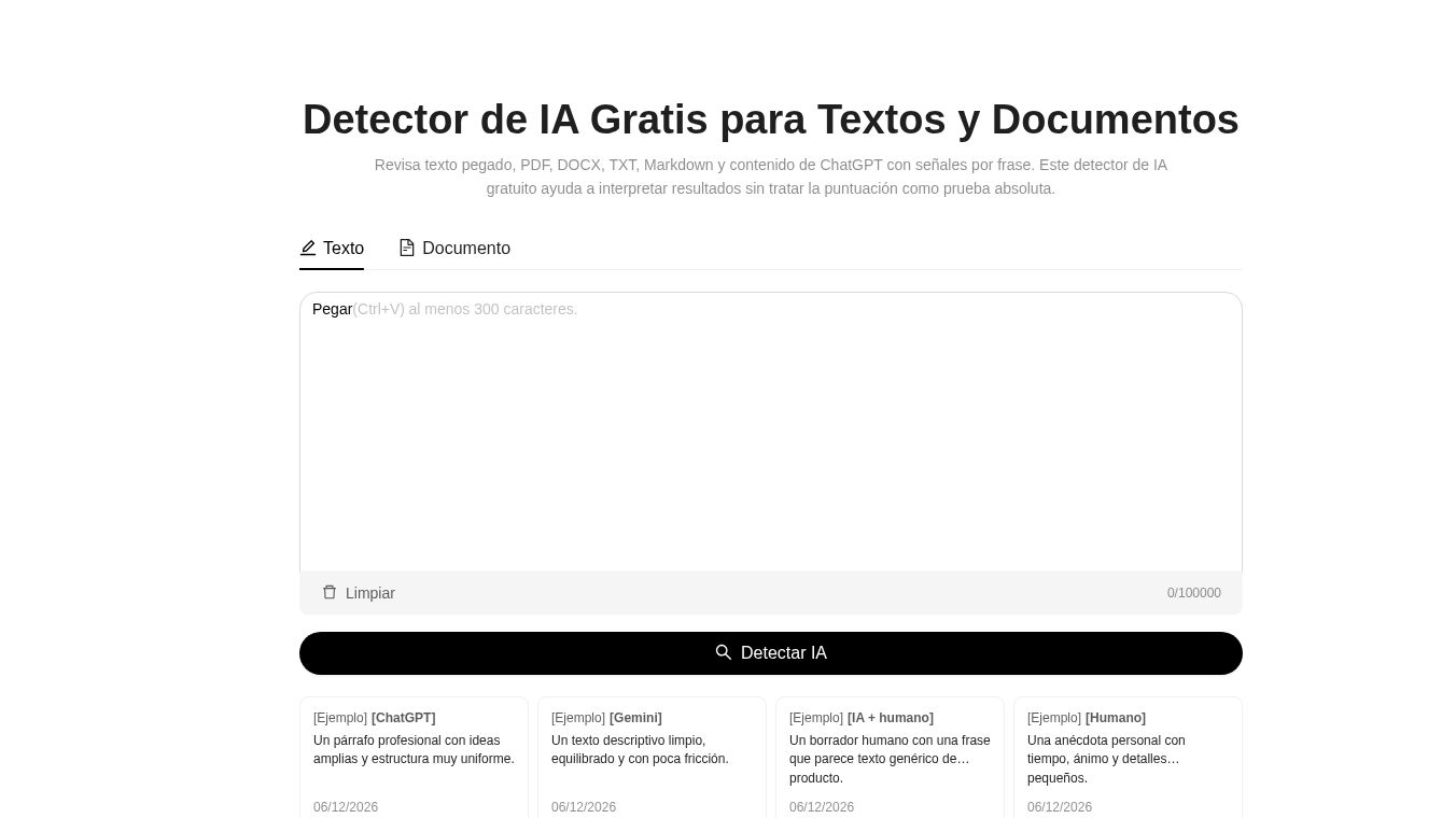 Detector de IA