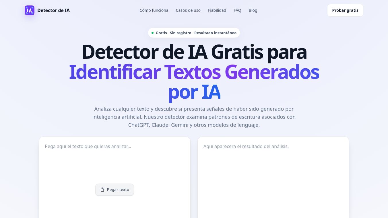 Detector de IA Gratis