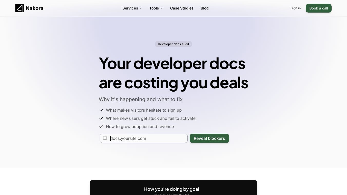 Developer Docs Audit