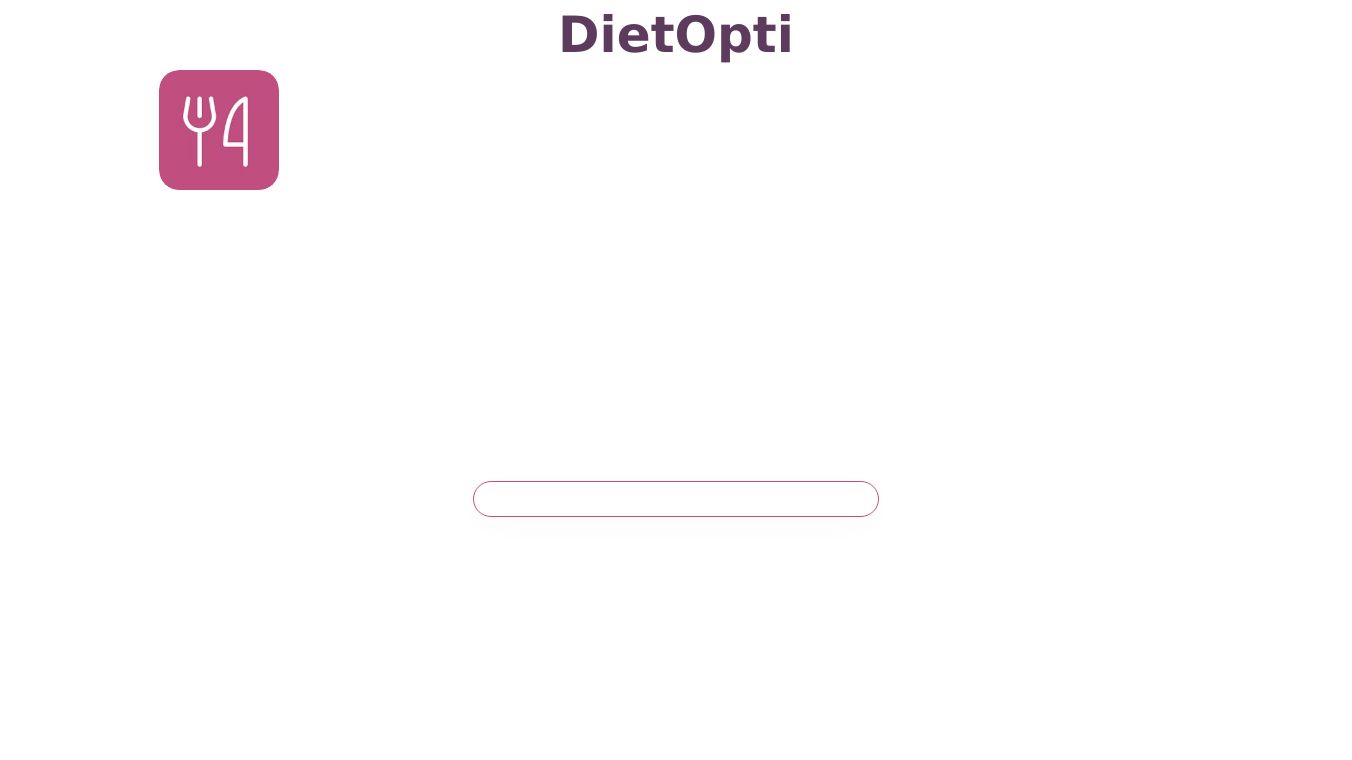 DietOpti - Optimize your diet