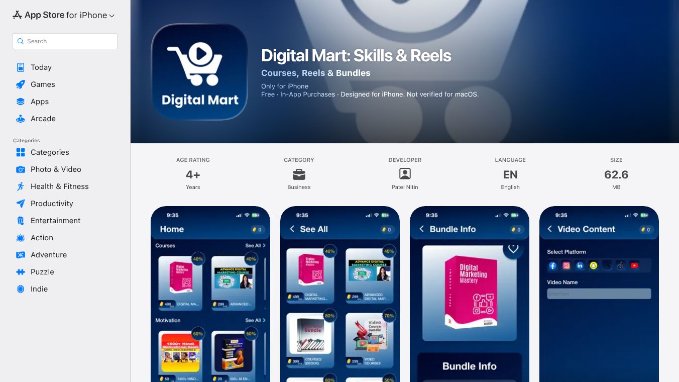 Digital Mart – Skills & Reels