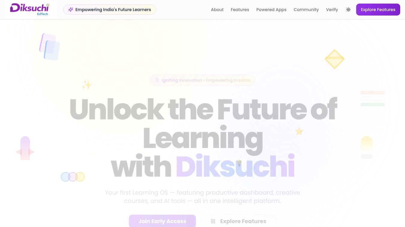Diksuchi EdTech Powered Apps