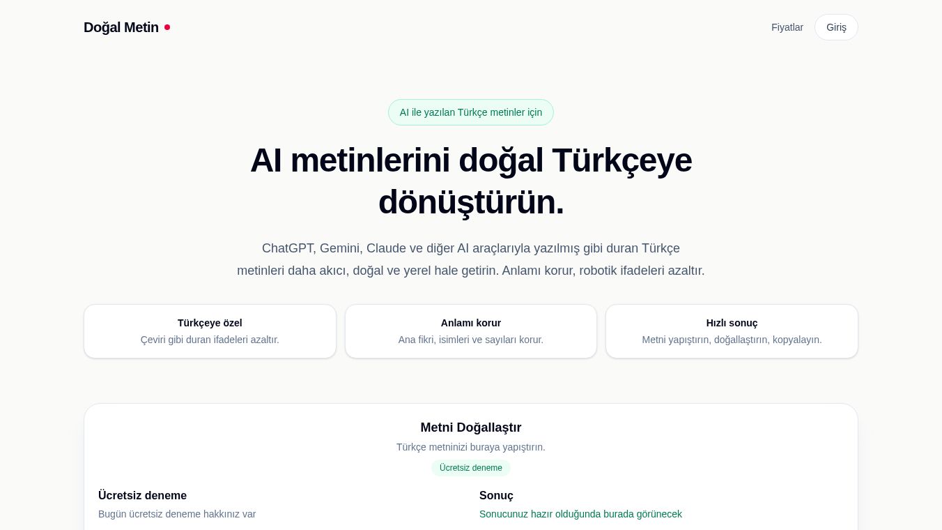Doğal Metin