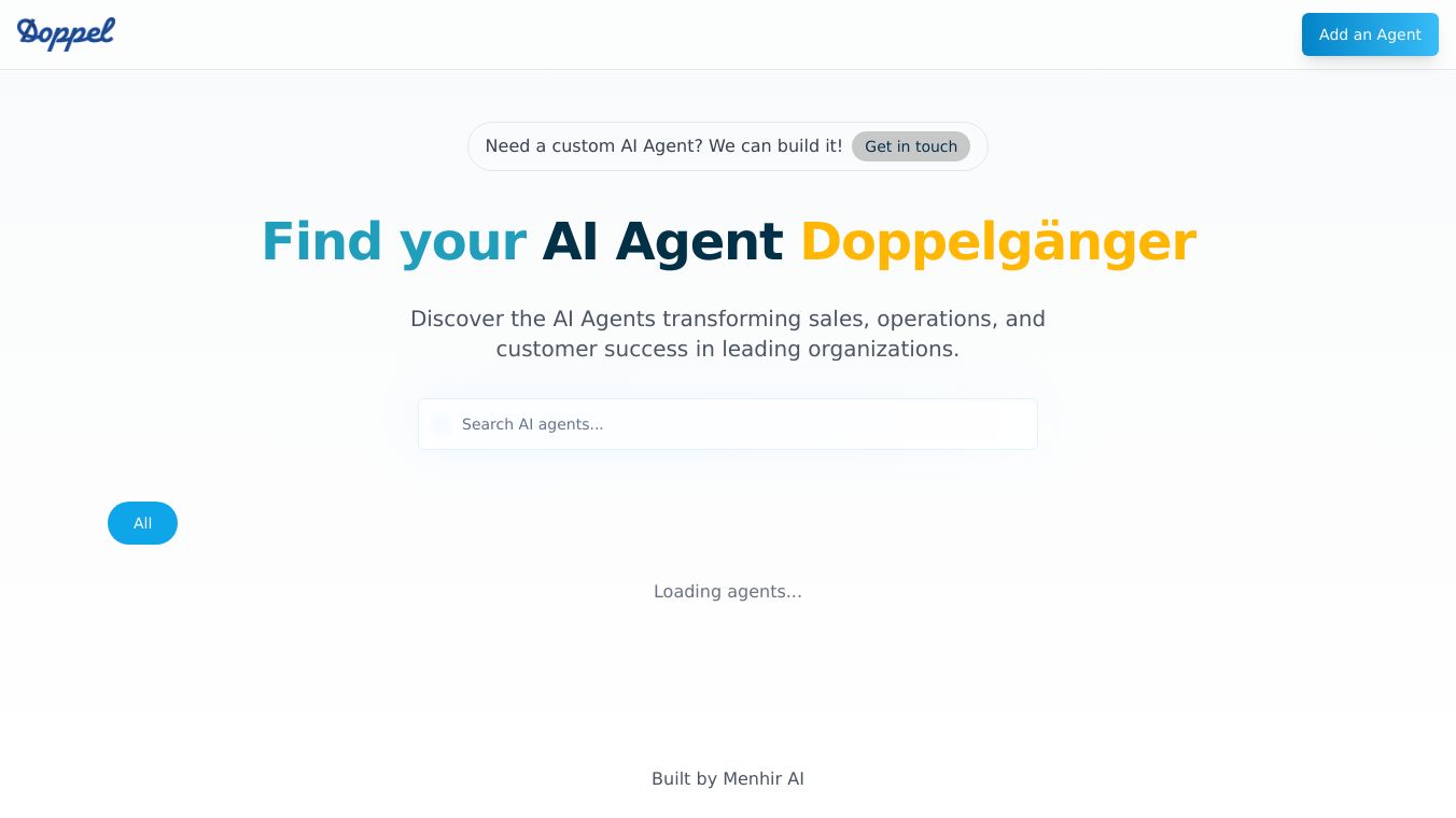 Doppel - A structured AI Agent directory