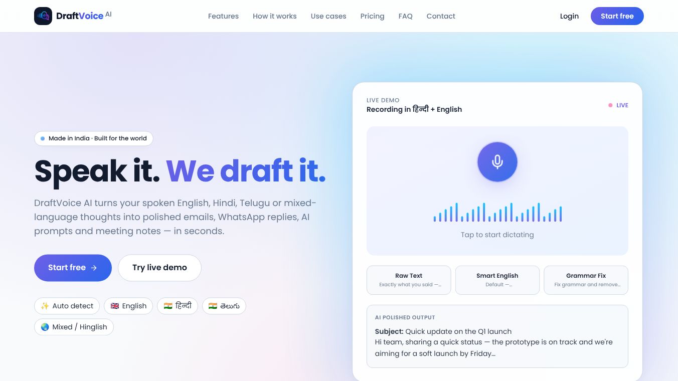 Draft Voice AI