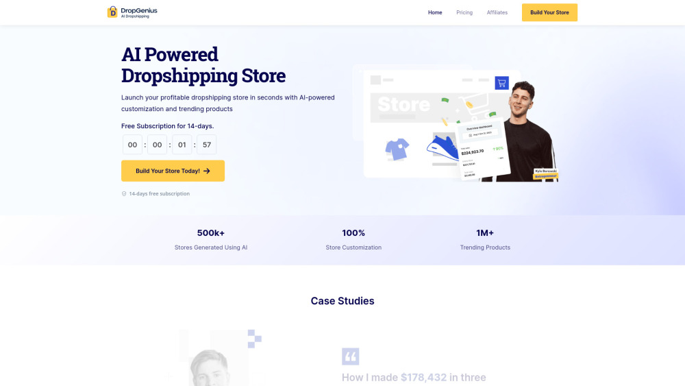 Dropgenius - AI Powered Dropshipping Store