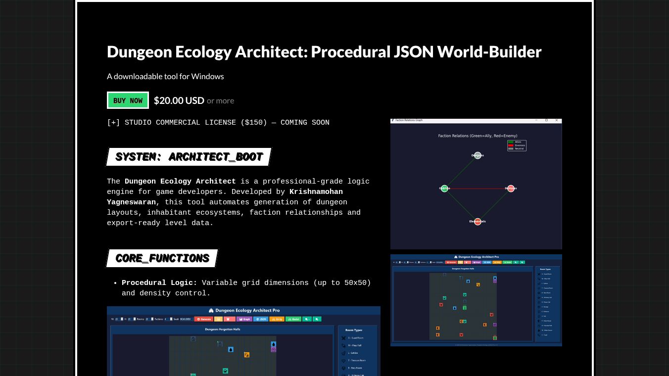 Dungeon Ecology Architect: Procedural