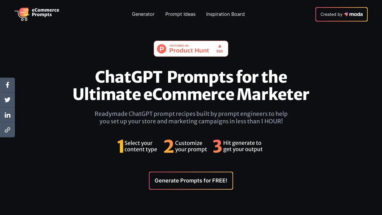 eCommerce ChatGPT Prompts