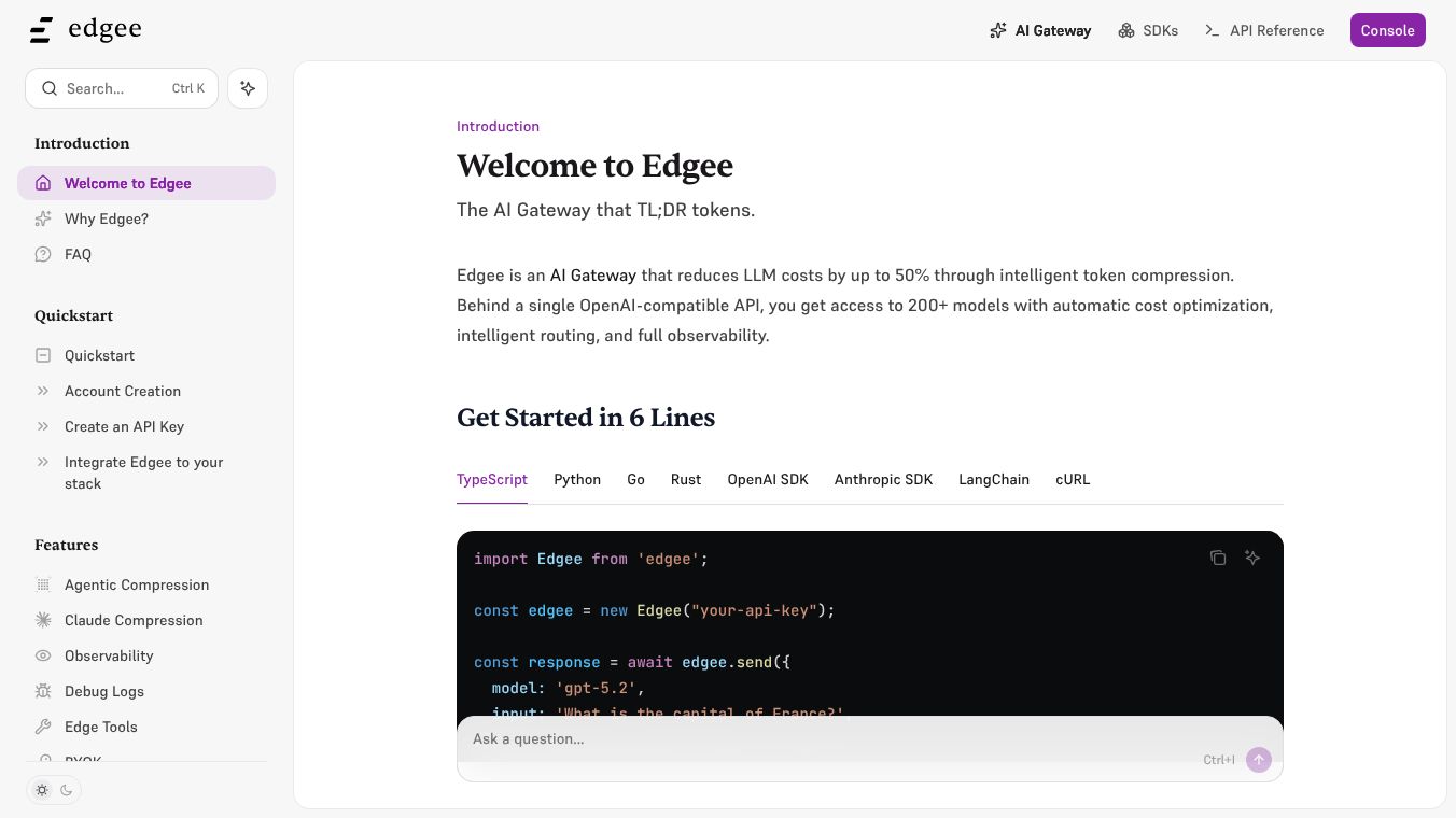 Edgee Claude Code Compression