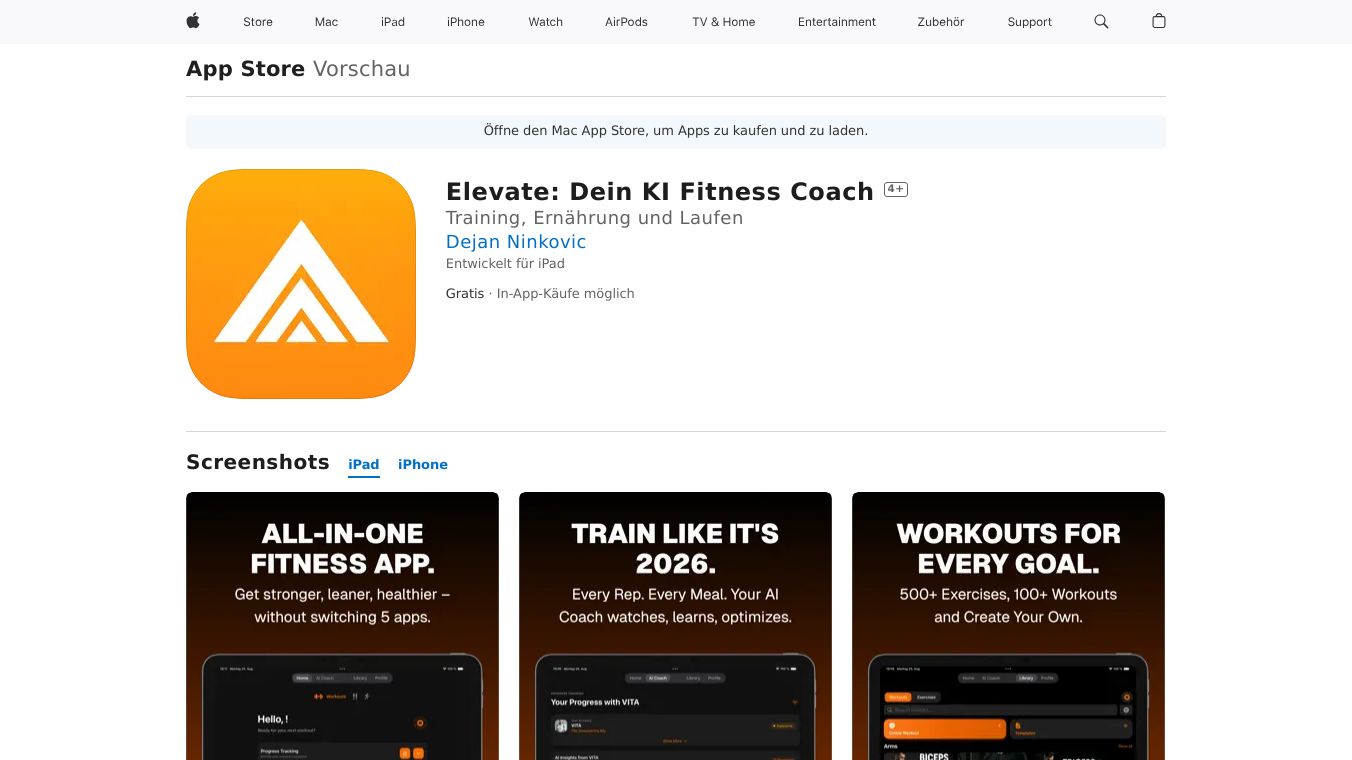 Elevate - All-in-one AI fitness coach