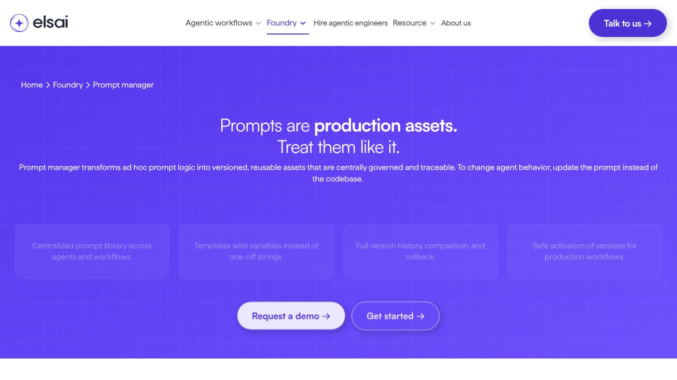 elsai Prompt Manager