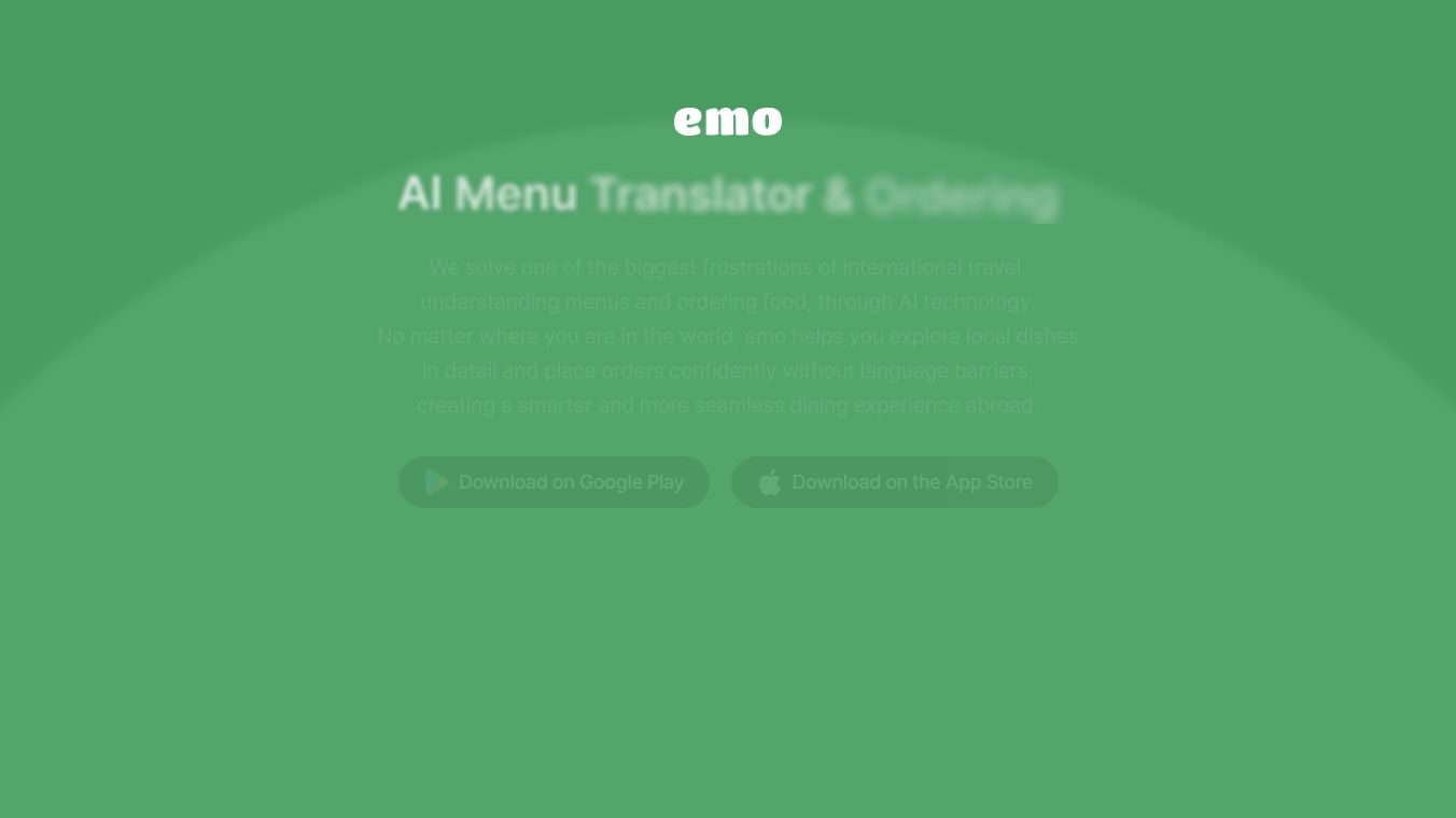 emo - AI Menu Translator