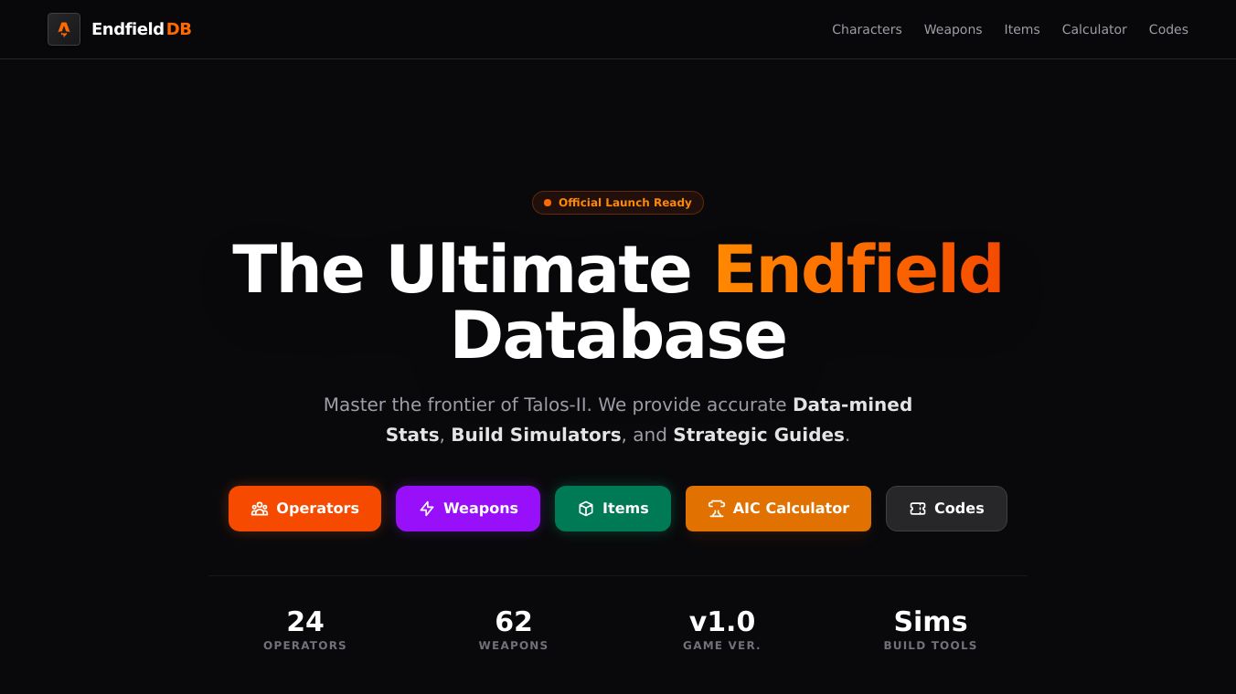 Endfield DB & AIC Architect