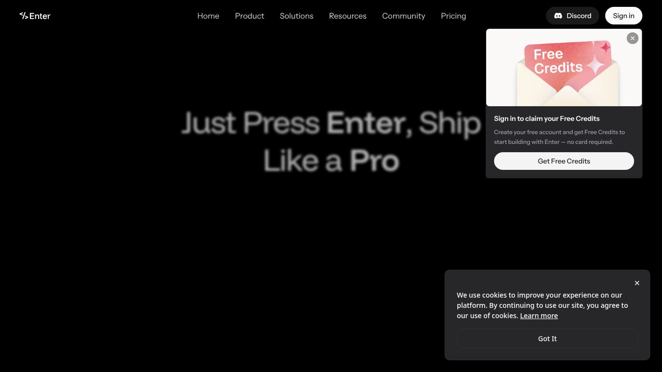 Enter Pro