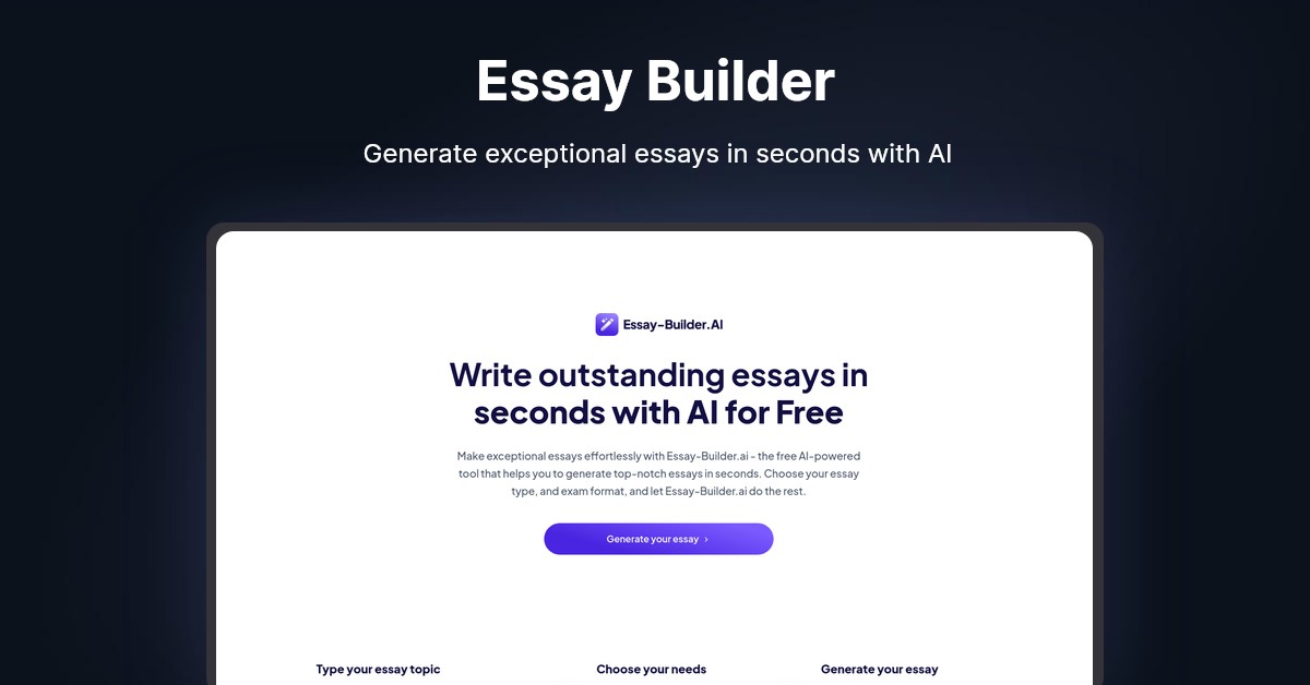 Essay Builder