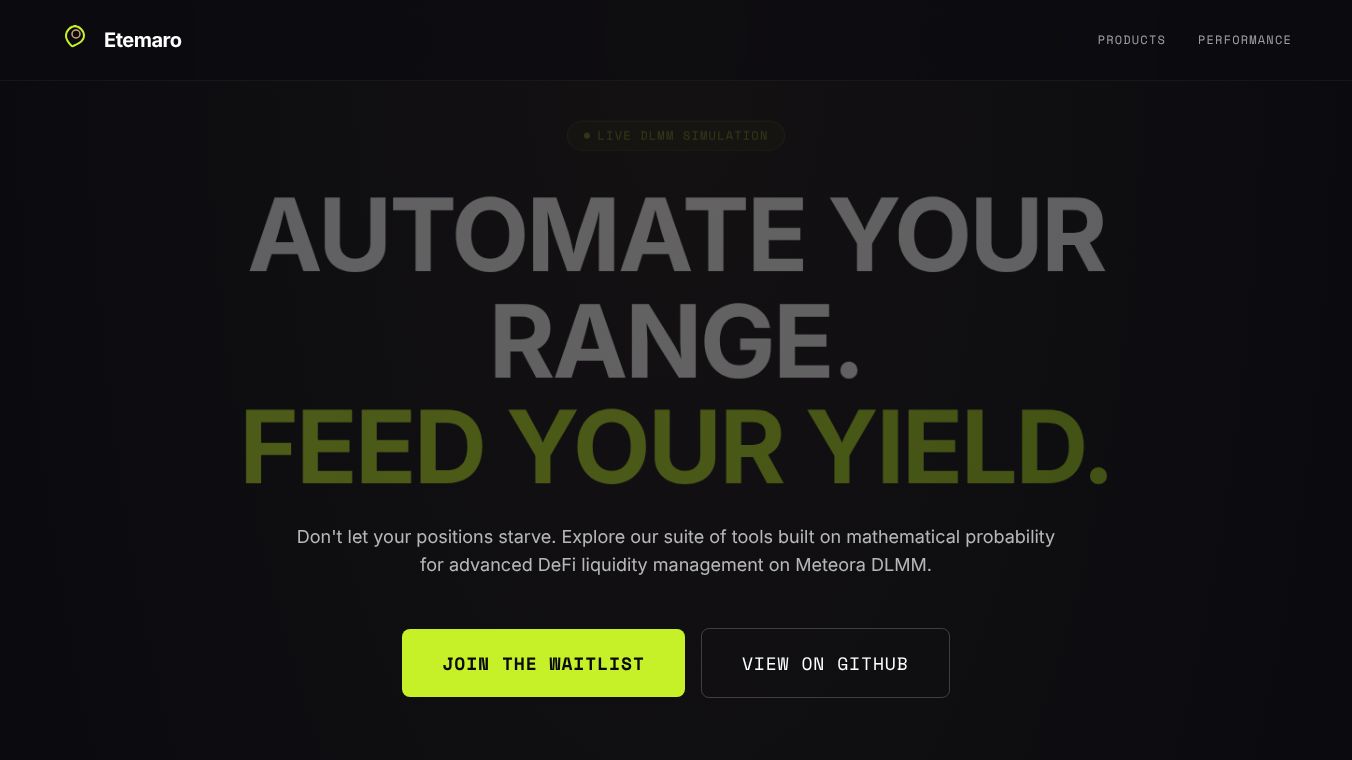 Etemaro - AI Liquidity pool Agent