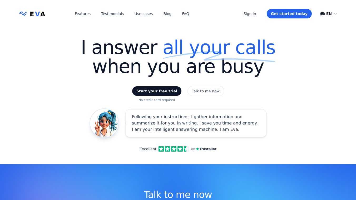 Eva, AI phone assistant for busy people