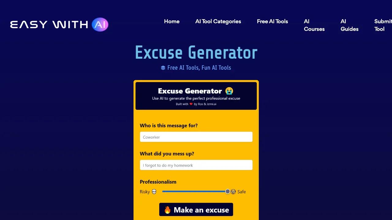 Excuse Generator