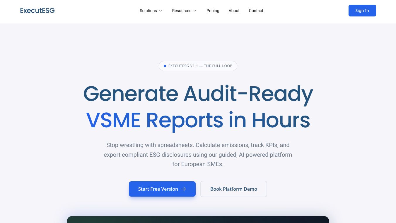 ExecutESG — Sustainability OS