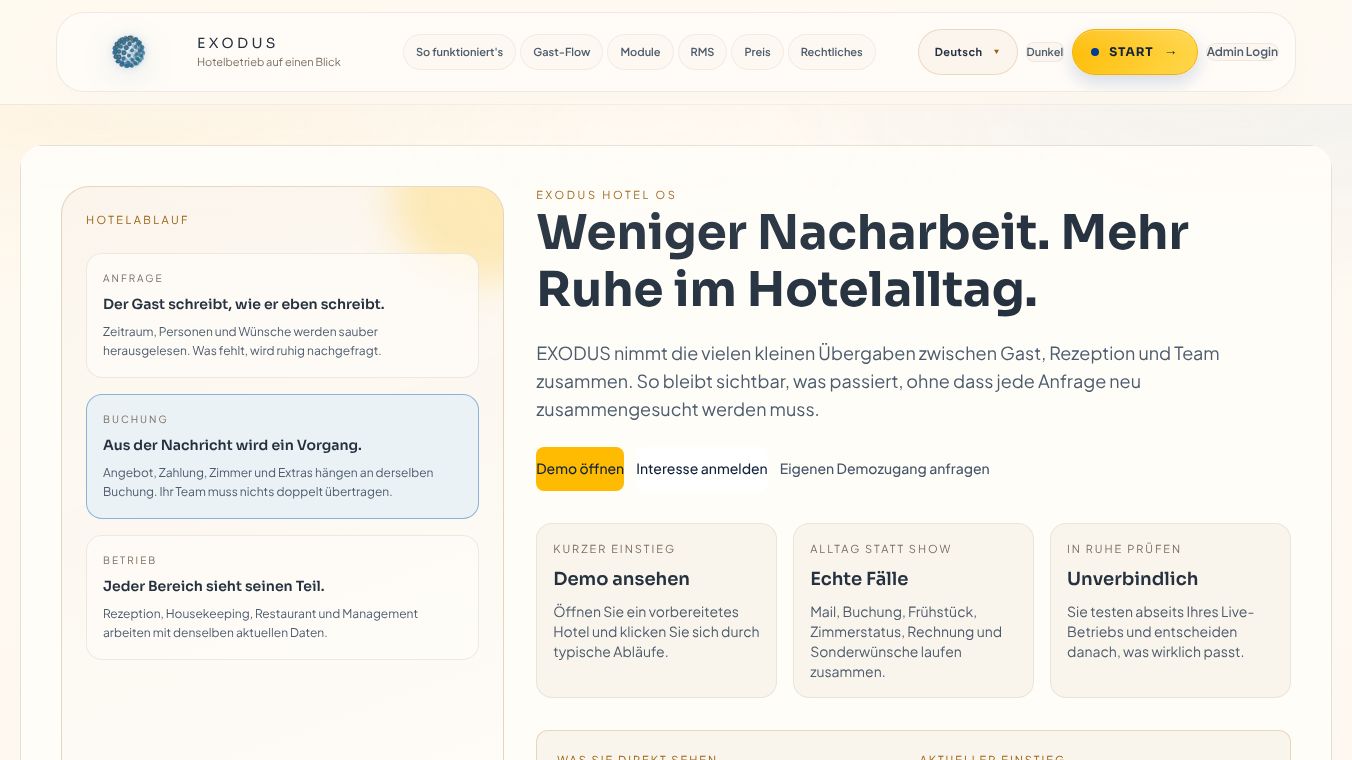 EXODUS Hotel Intelligence