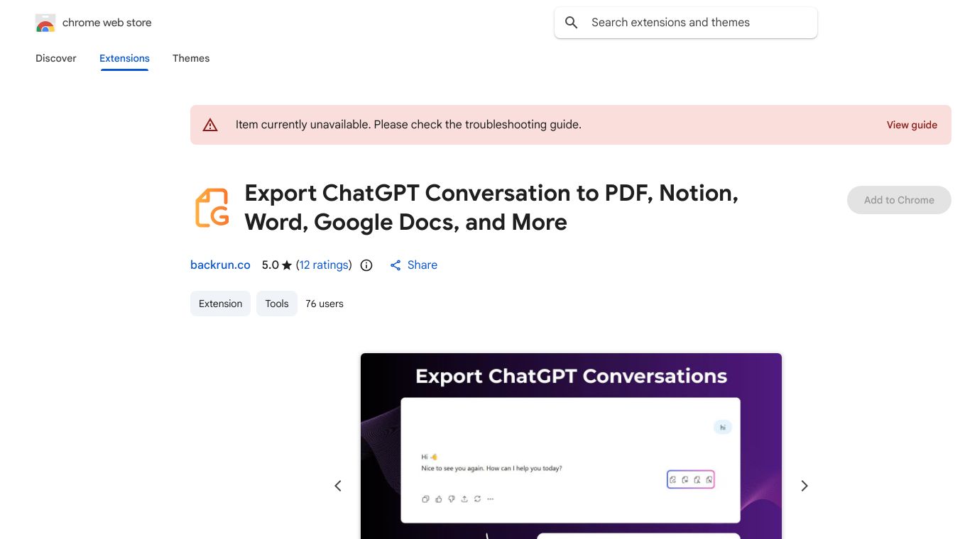 Export ChatGPT Conversation