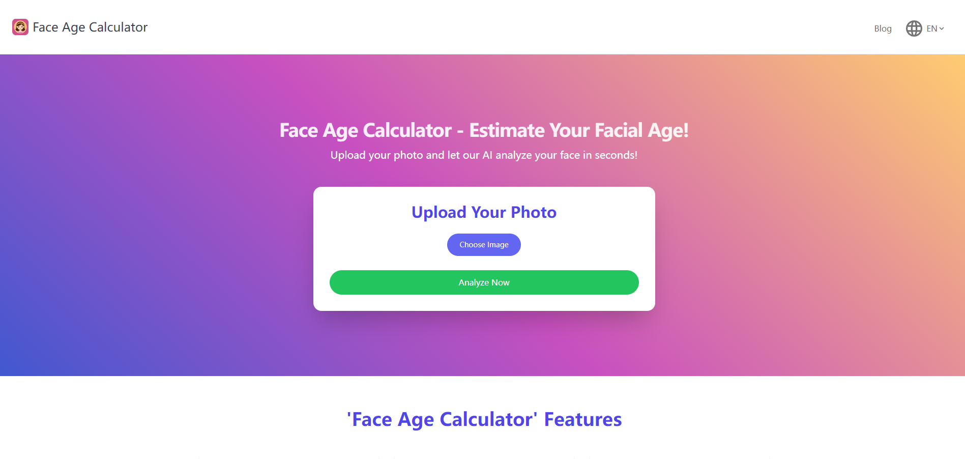 Face Age Calculator