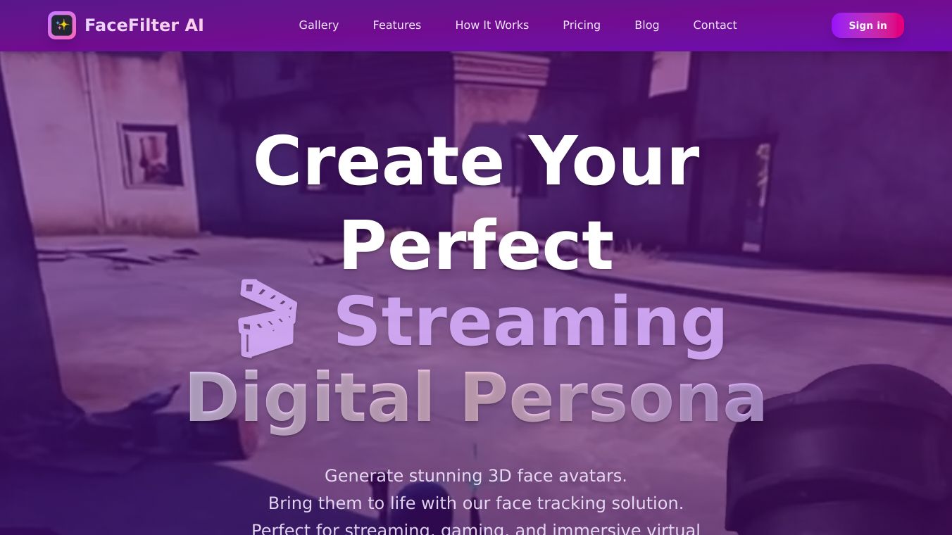 FaceFilter AI - Image upload supported!
