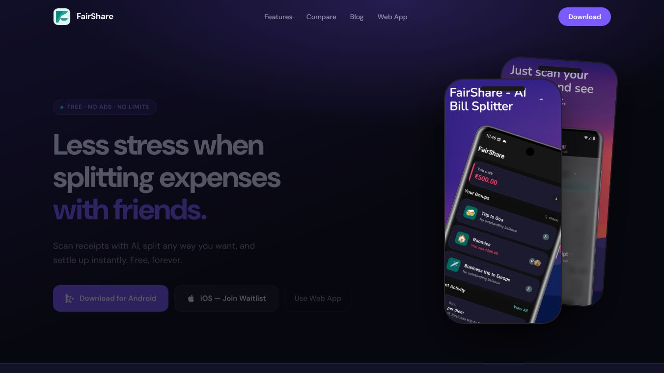 Fairshare - AI Bill Splitter