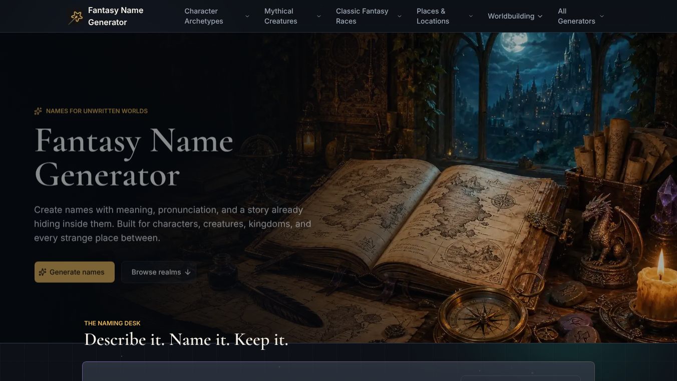 Fantasy Name Generator