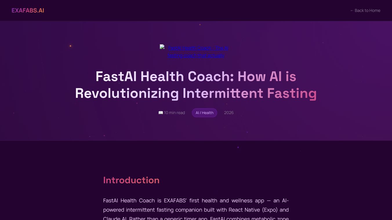 FastAI Health Coach