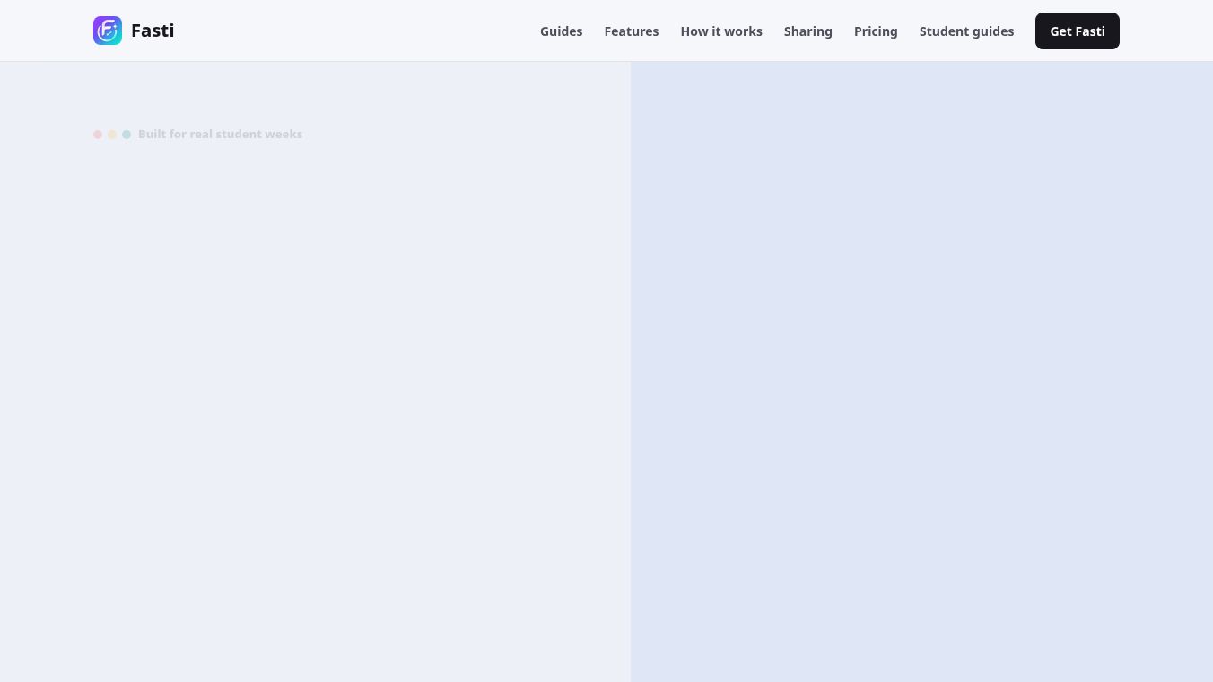 Fasti: AI Student Planner