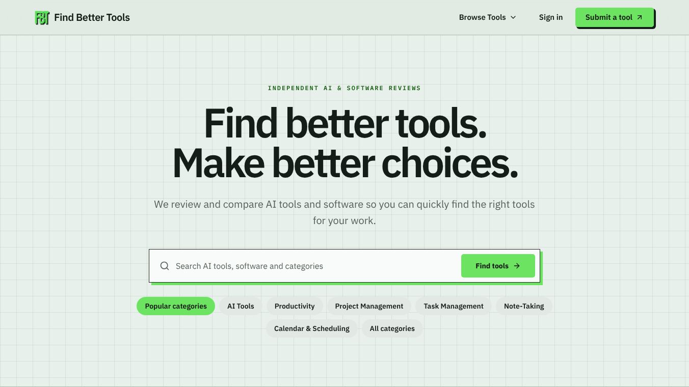 Find Better Tools