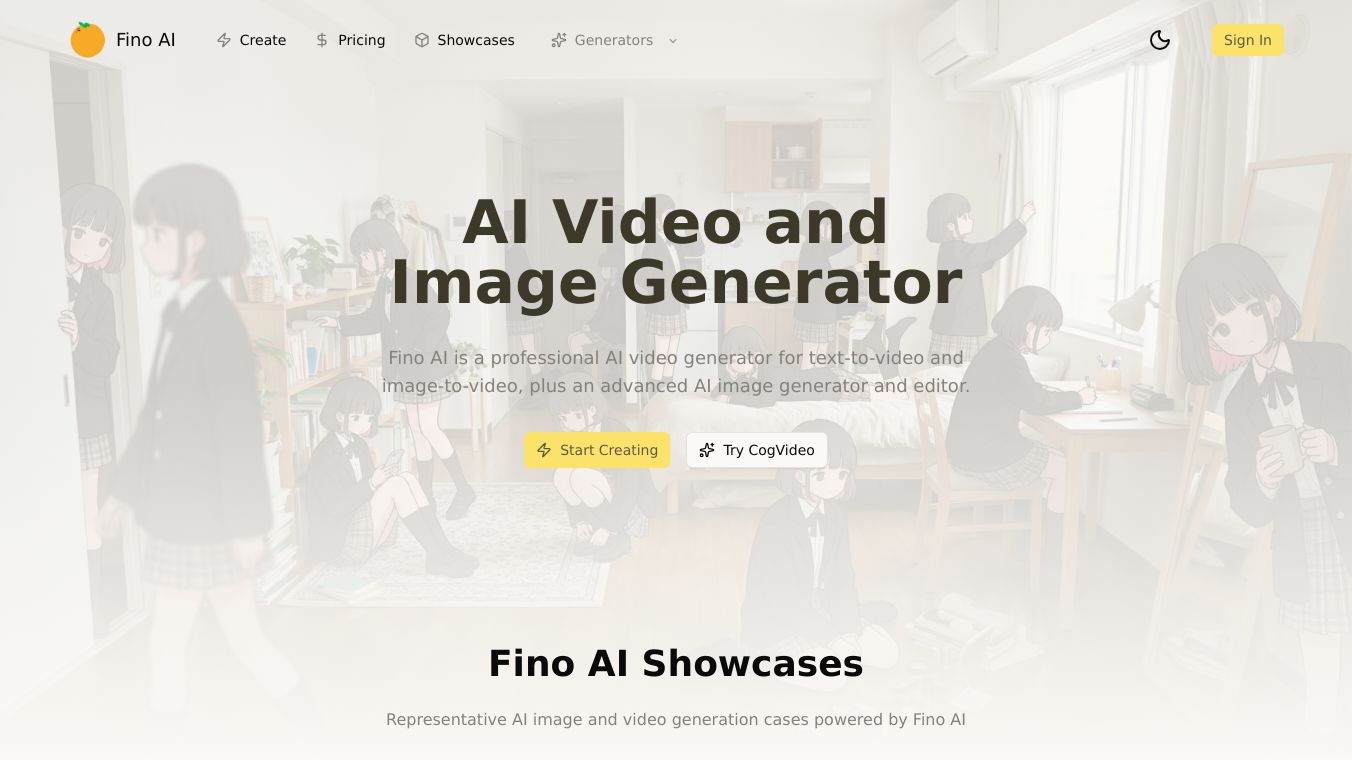 Fino AI Video and Image Generator