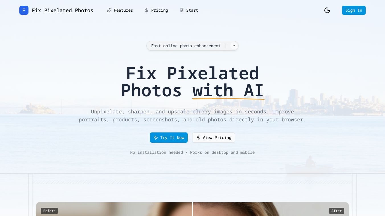 Fix Pixelated Photos