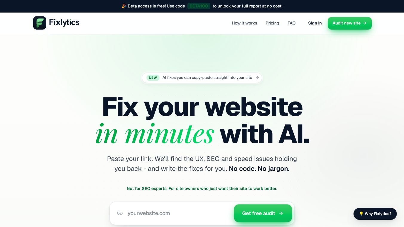 Fixlytics