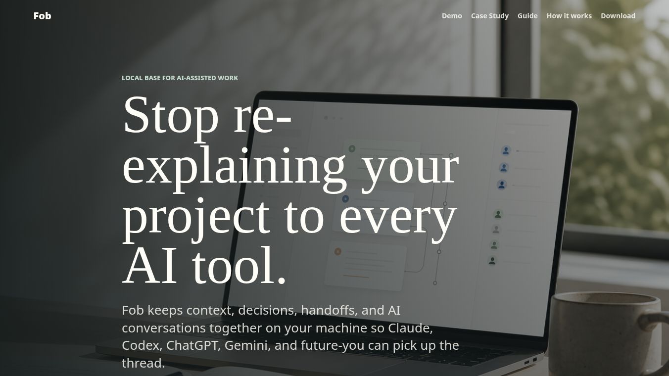 Fob: Local AI continuity layer