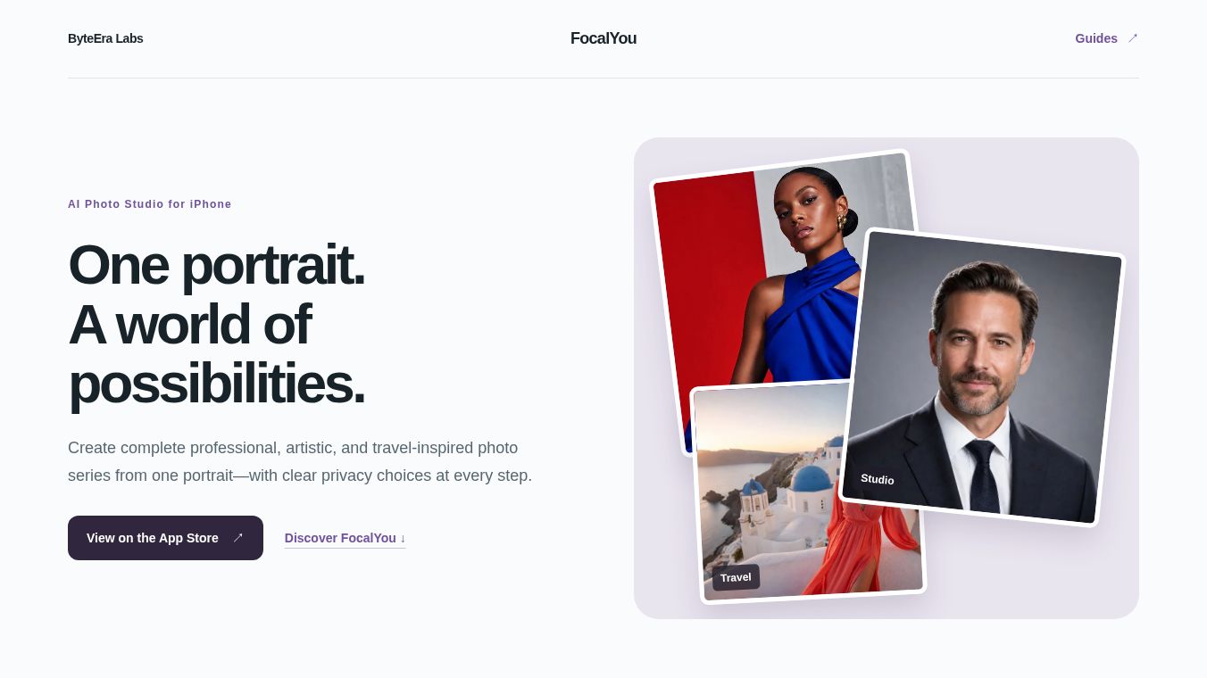 FocalYou: AI Photo Studio