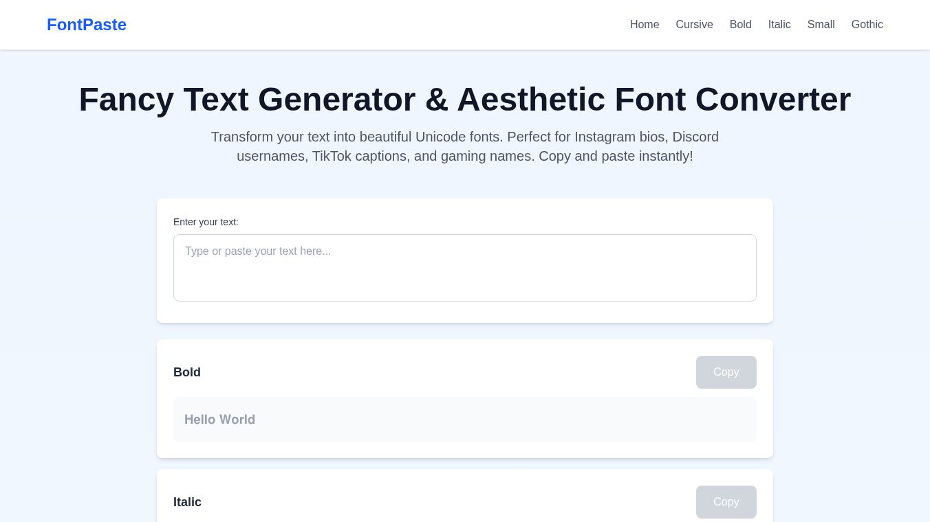 FontPaste