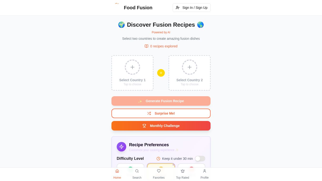 Food Fuson App