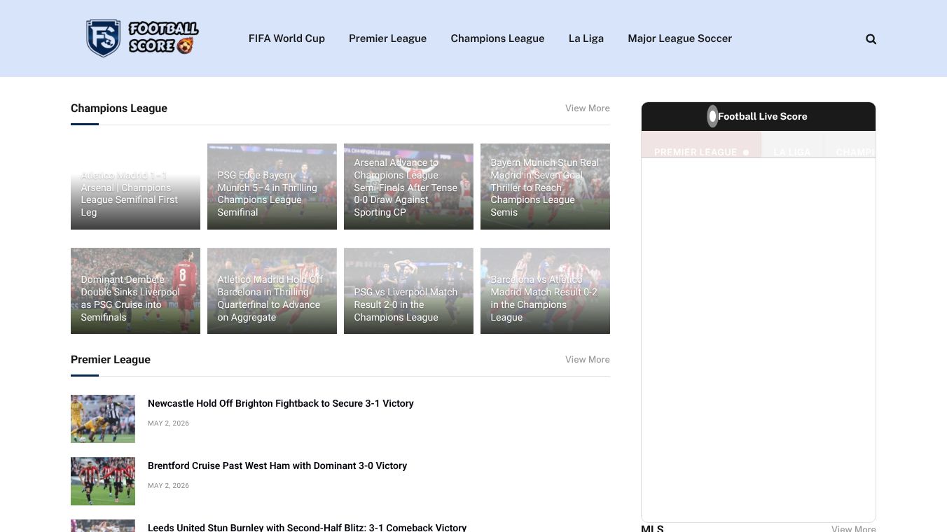 footballscore.news