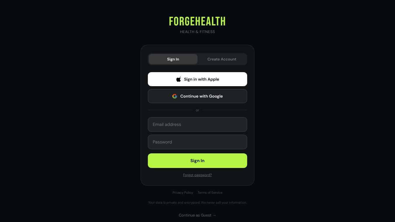 ForgeHealth — Health & Fitness