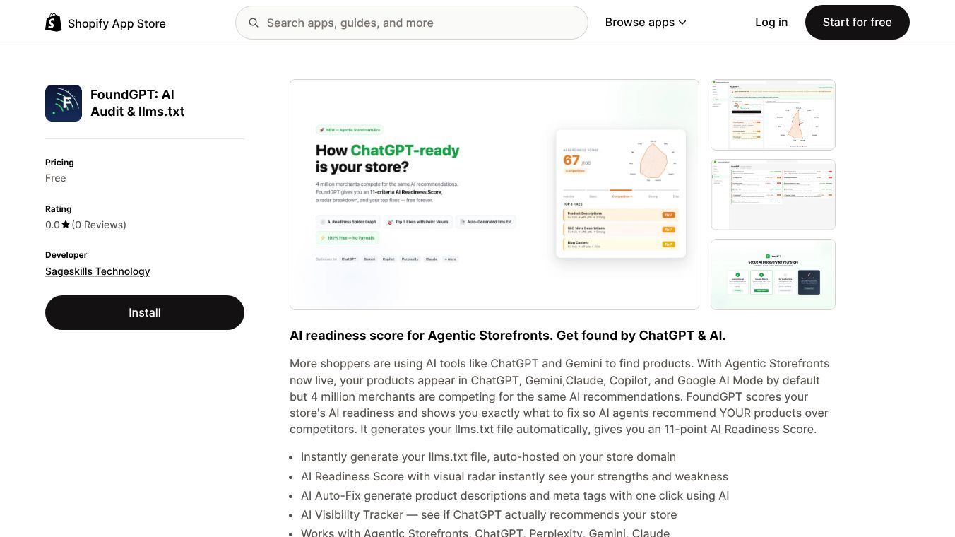 FoundGPT: AI Audit & llms.txt