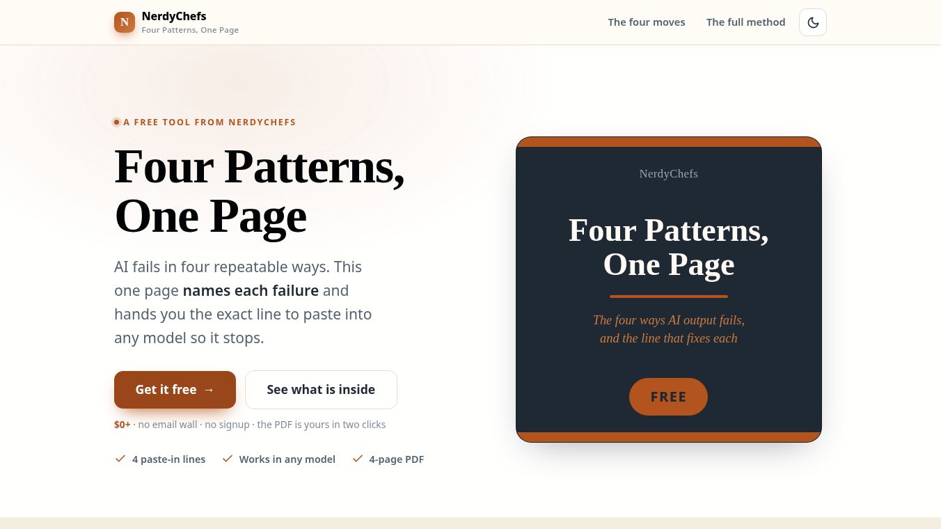 Four Patterns, One Page
