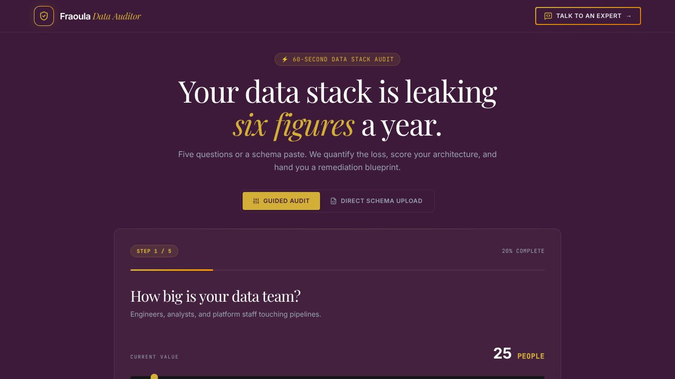 Fraoula Data Auditor