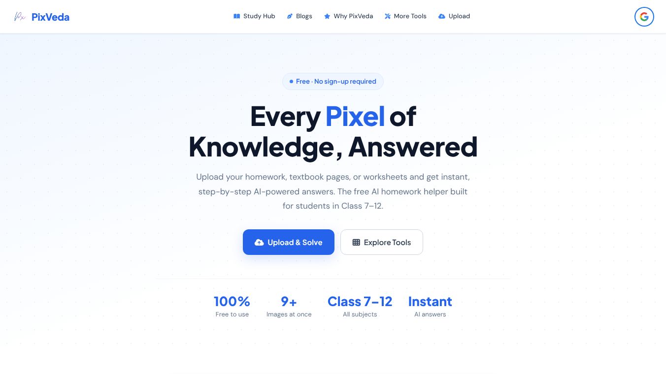 Free AI Tool for Students – PixVeda